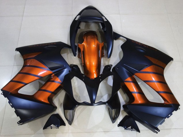 Descuento Carenados Moto Honda VFR 800 2002-2013 - Naranja Azul Mate Negro Mate