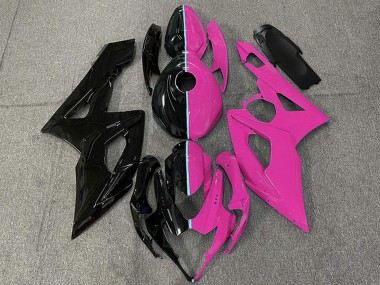 Descuento Carenados Moto Suzuki GSXR 1000 2005-2006 - Negro Brillante Rosa
