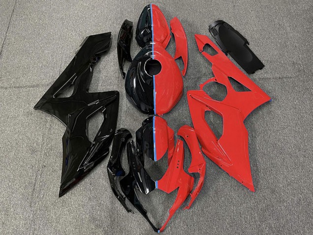 Descuento Carenados Moto Suzuki GSXR 1000 2005-2006 - Negro Brillante Rojo