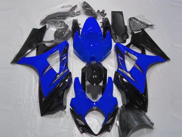 Descuento Carenado Moto Suzuki GSXR 1000 2007-2008 - Azul Negro Brillante