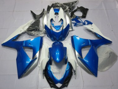 Descuento Carenados Moto Suzuki GSXR 1000 2009-2016 - Azul Blanco