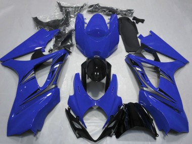 Descuento Carenados Moto Suzuki GSXR 1000 2007-2008 - Azul Negro Brillante OEM Estilo