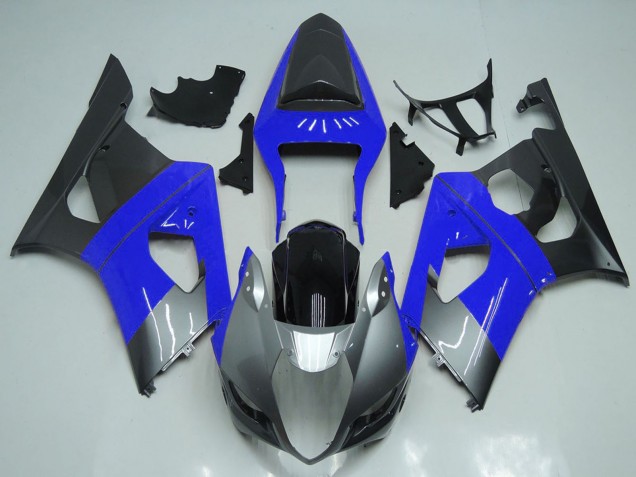 Descuento Carenados Moto Suzuki GSXR 1000 2003-2004 - Azul Plata Negro