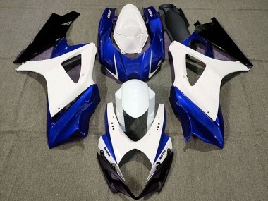 Descuento Carenados Moto Suzuki GSXR 1000 2007-2008 - Blanco Azul Negro