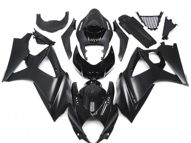 Descuento Kits Carenado Moto Suzuki GSXR 1000 2007-2008 - Negro Brillante Negro Mate
