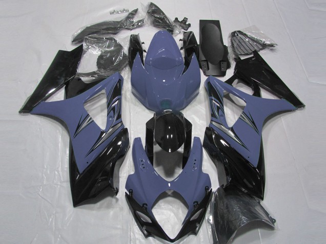 Descuento Carenados Moto Suzuki GSXR 1000 2007-2008 - Azul Oscuro Negro Brillante
