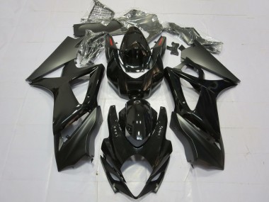 Descuento Carenados Moto Suzuki GSXR 1000 2007-2008 - Negro Brillante Negro Mate Plain