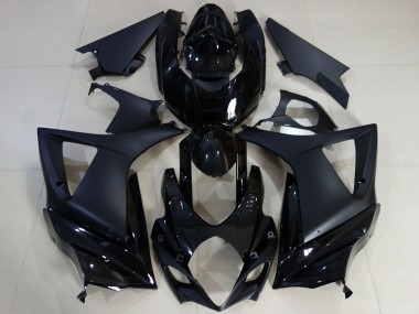 Descuento Carenado Moto Suzuki GSXR 1000 2007-2008 - Negro Brillante Negro Mate