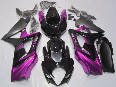 Descuento Carenados Moto Suzuki GSXR 1000 2007-2008 - Negro Brillante Rosa