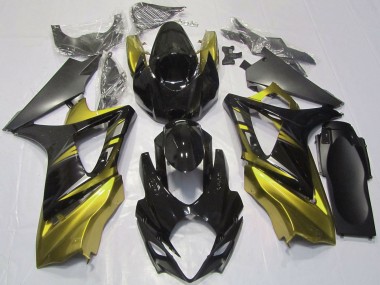 Descuento Carenados Moto Suzuki GSXR 1000 2007-2008 - Negro Brillante Amarillo