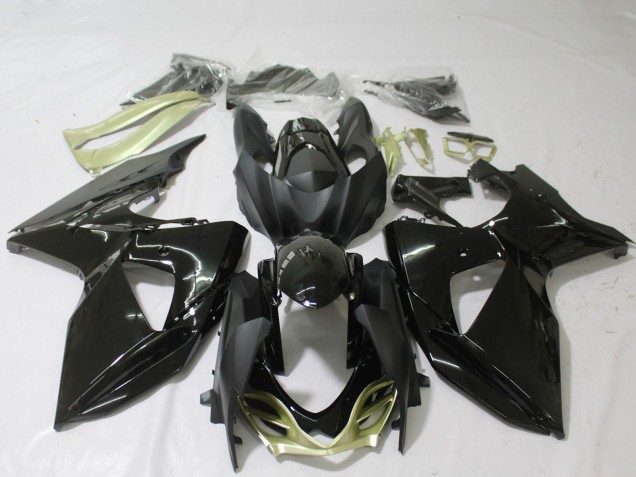 Descuento Carenados Moto Suzuki GSXR 1000 2009-2016 - Negro Brillante Plata