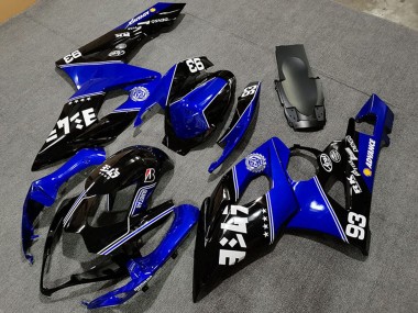 Descuento Carenados Moto Suzuki GSXR 1000 2005-2006 - Azul Negro Brillante Blanco