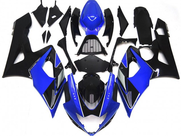 Descuento Carenados Moto Suzuki GSXR 1000 2005-2006 - Azul Negro Brillante