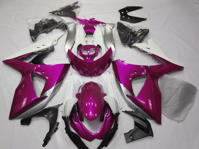 Descuento Carenados Moto Suzuki GSXR 1000 2009-2016 - Rosa Blanco
