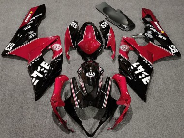 Descuento Carenados Moto Suzuki GSXR 1000 2005-2006 - Rojo Negro Brillante Blanco