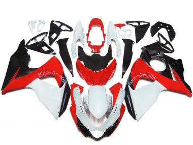 Descuento Kits Carenado Moto Suzuki GSXR 1000 2009-2016 - Blanco Rojo Negro