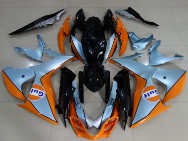 Descuento Carenados Moto Suzuki GSXR 1000 2009-2016 - Azul Claro Naranja Negro Gulf