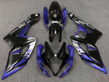 Descuento Carenados Moto Suzuki GSXR 1000 2005-2006 - Negro Mate Azul