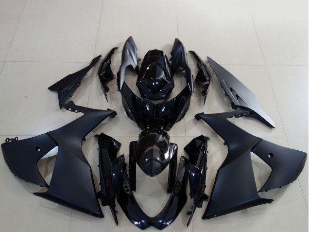 Descuento Carenados Moto Suzuki GSXR 1000 2009-2016 - Negro Mate Negro Brillante