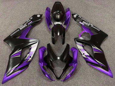 Descuento Carenado Moto Suzuki GSXR 1000 2005-2006 - Negro Mate Púrpura