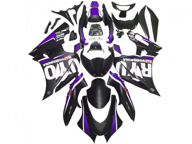 Descuento Carenados Moto Suzuki GSXR 1000 2017-2024 - Negro Mate Púrpura