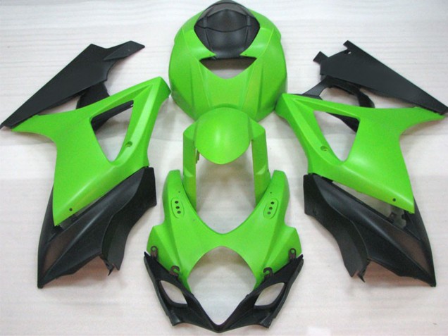 Descuento Carenados Moto Suzuki GSXR 1000 2007-2008 - Verde Negro Mate