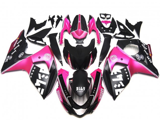 Descuento Carenados Moto Suzuki GSXR 1000 2009-2016 - Rosa Negro