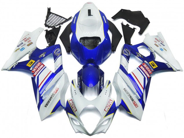 Descuento Carenados Moto Suzuki GSXR 1000 2007-2008 - Blanco Azul Rojo Amarillo