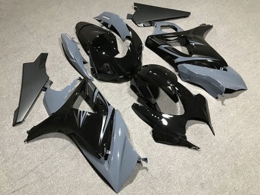 Descuento Carenados Moto Suzuki GSXR 1000 2007-2008 - Nardo Gris Negro Brillante OEM Estilo