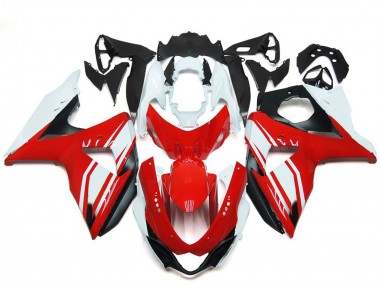 Descuento Carenados Moto Suzuki GSXR 1000 2009-2016 - Blanco Rojo Negro