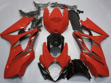 Descuento Carenados Moto Suzuki GSXR 1000 2007-2008 - Rojo Negro Brillante OEM Estilo
