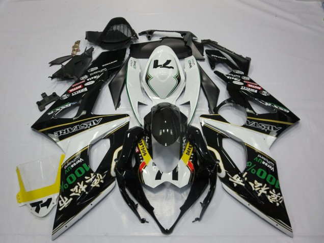 Descuento Carenados Moto Suzuki GSXR 1000 2005-2006 - Blanco Negro Amarillo Rojo Verde RockStar