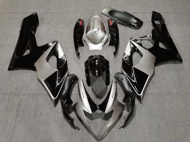 Descuento Carenados Moto Suzuki GSXR 1000 2005-2006 - Plata Negro Rojo