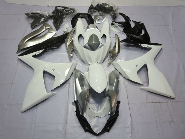 Descuento Carenados Moto Suzuki GSXR 1000 2009-2016 - Blanco Plata