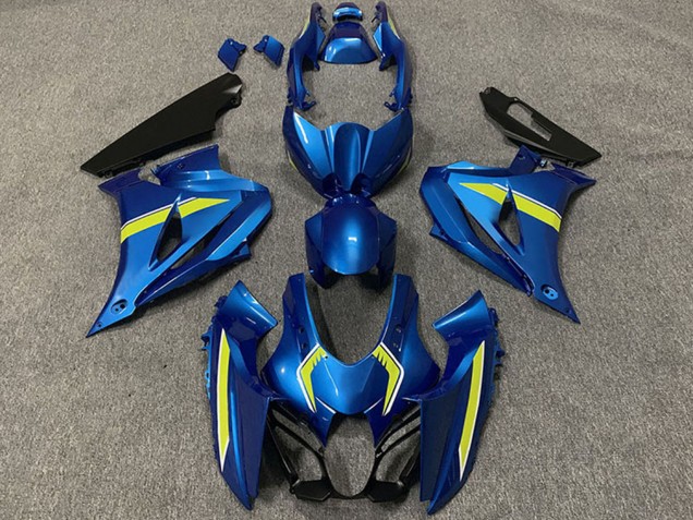 Descuento Carenados Moto Suzuki GSXR 1000 2017-2024 - Azul Amarillo Estilo