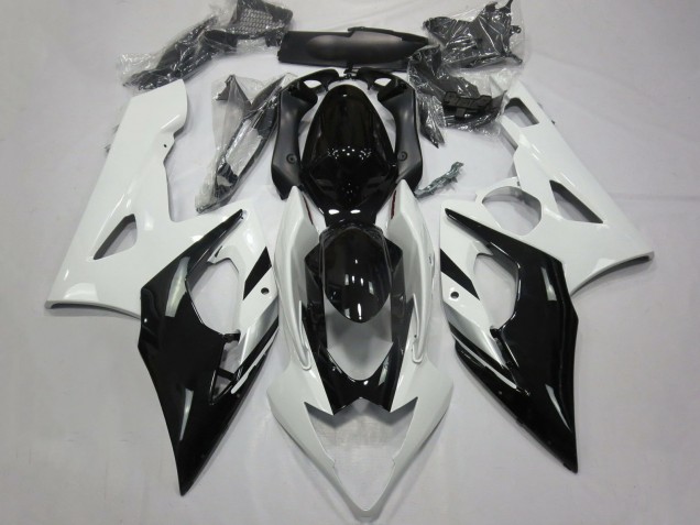 Descuento Carenados Moto Suzuki GSXR 1000 2005-2006 - Blanco Negro Plata