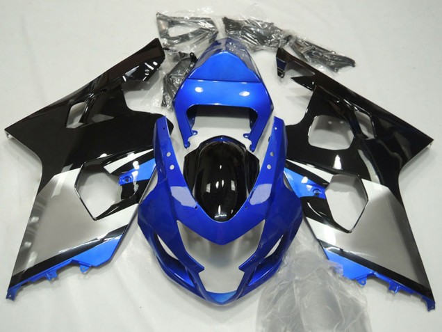 Descuento Carenados Moto Suzuki GSXR 600 / GSXR 750 2004-2005 - Azul Plata Negro