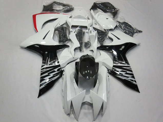Descuento Carenados Moto Suzuki GSXR 600 / GSXR 750 2011-2024 - Blanco Negro Brillante Rojo