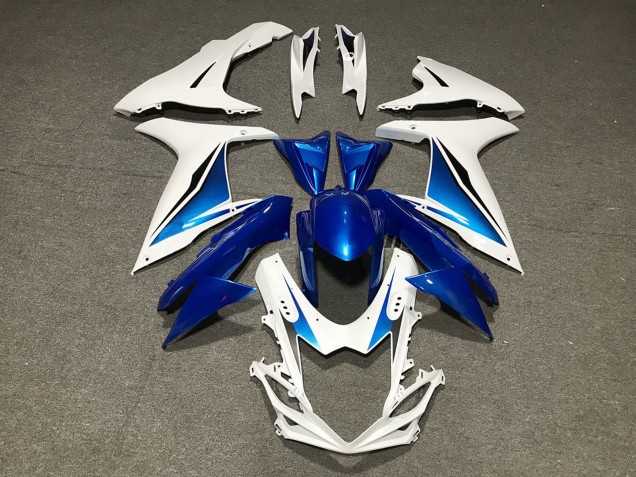 Descuento Carenados Moto Suzuki GSXR 600 / GSXR 750 2011-2024 - Azul Blanco