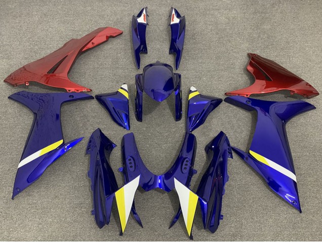 Descuento Carenados Moto Suzuki GSXR 600 / GSXR 750 2011-2024 - Azul Rojo Lowers