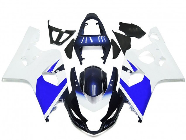 Descuento Carenados Moto Suzuki GSXR 600 / GSXR 750 2004-2005 - Blanco Azul