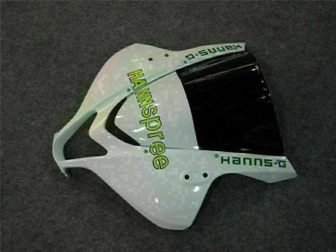 Descuento Carenado Moto Honda CBR600RR 2007-2008 - Blanco Verde Negro Brillante Hannspree