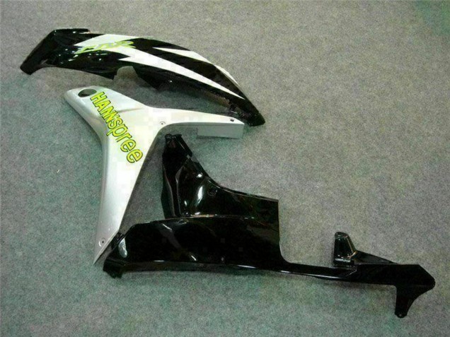 Descuento Carenado Moto Honda CBR600RR 2007-2008 - Blanco Verde Negro Brillante Hannspree