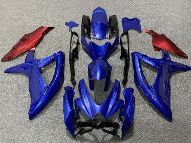 Descuento Carenados Moto Suzuki GSXR 600 / GSXR 750 2008-2010 - Azul Rojo