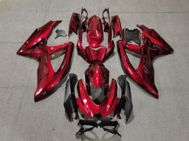 Descuento Carenados Moto Suzuki GSXR 600 / GSXR 750 2008-2010 - Rojo Caramelo Negro