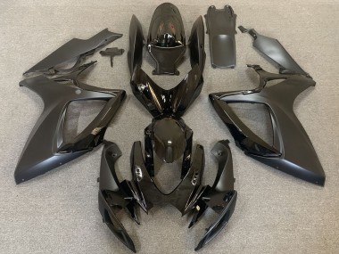 Descuento Carenados Moto Suzuki GSXR 600 / GSXR 750 2006-2007 - Negro Brillante Negro Mate