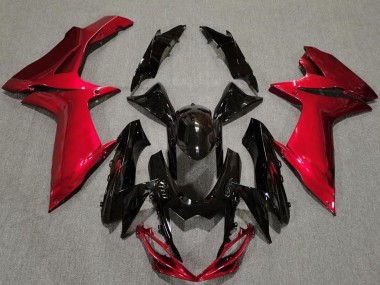 Descuento Carenados Moto Suzuki GSXR 600 / GSXR 750 2011-2024 - Rojo Negro Brillante