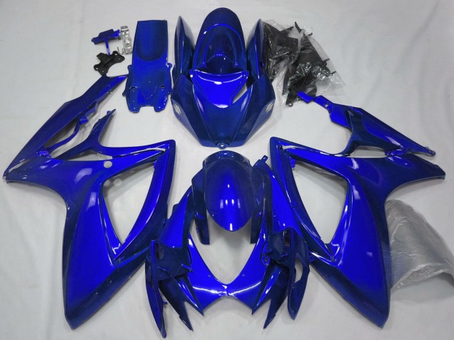 Descuento Carenados Moto Suzuki GSXR 600 / GSXR 750 2006-2007 - Azul Brillante Plain