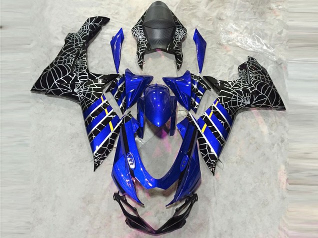 Descuento Carenados Moto Suzuki GSXR 600 / GSXR 750 2011-2024 - Azul Negro Spider
