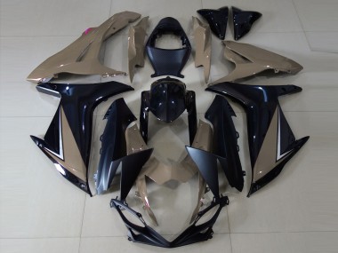 Descuento Carenados Moto Suzuki GSXR 600 / GSXR 750 2011-2024 - Gris Negro Brillante Negro Mate